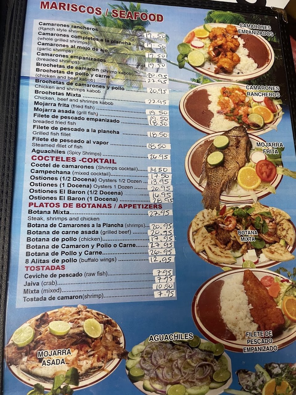 Comfort food plates with Salvadoran flavors and color.